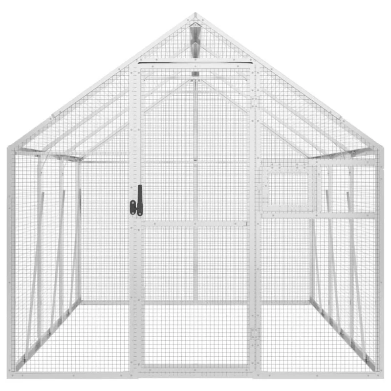 Alu Voliere Vogelkäfig Vogelvoliere Freilaufgehege Vogelhaus 179×300×185cm