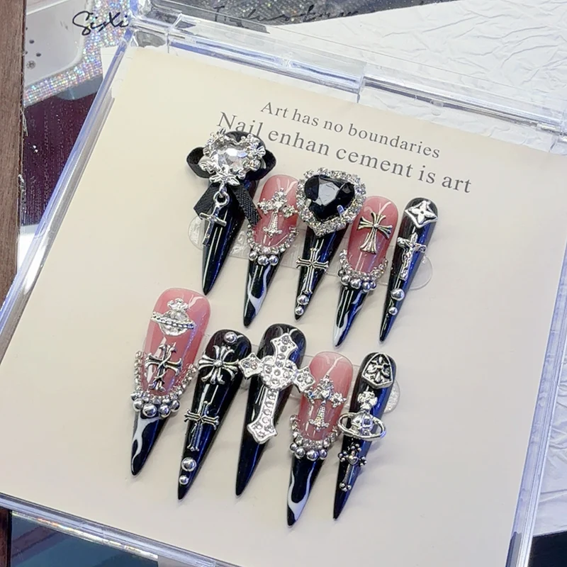 Gothic Inspirierte Dekorative Nagelkunst Set