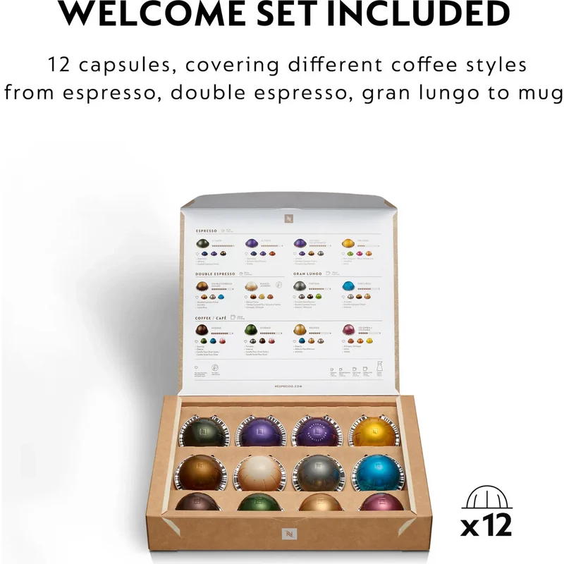 Krups Nespresso Vertuo Pop Pod Kaffeemaschine - Rot | XN920540