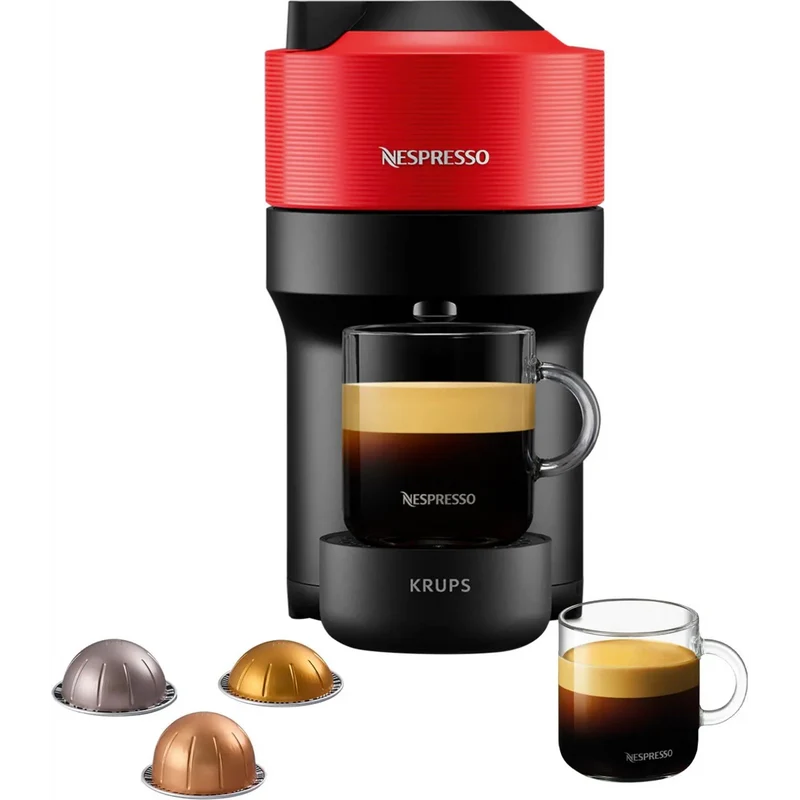 Krups Nespresso Vertuo Pop Pod Kaffeemaschine - Rot | XN920540