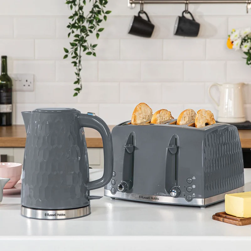 Russell Hobbs Honeycomb 1.7L Wasserkocher - Grau | 26053