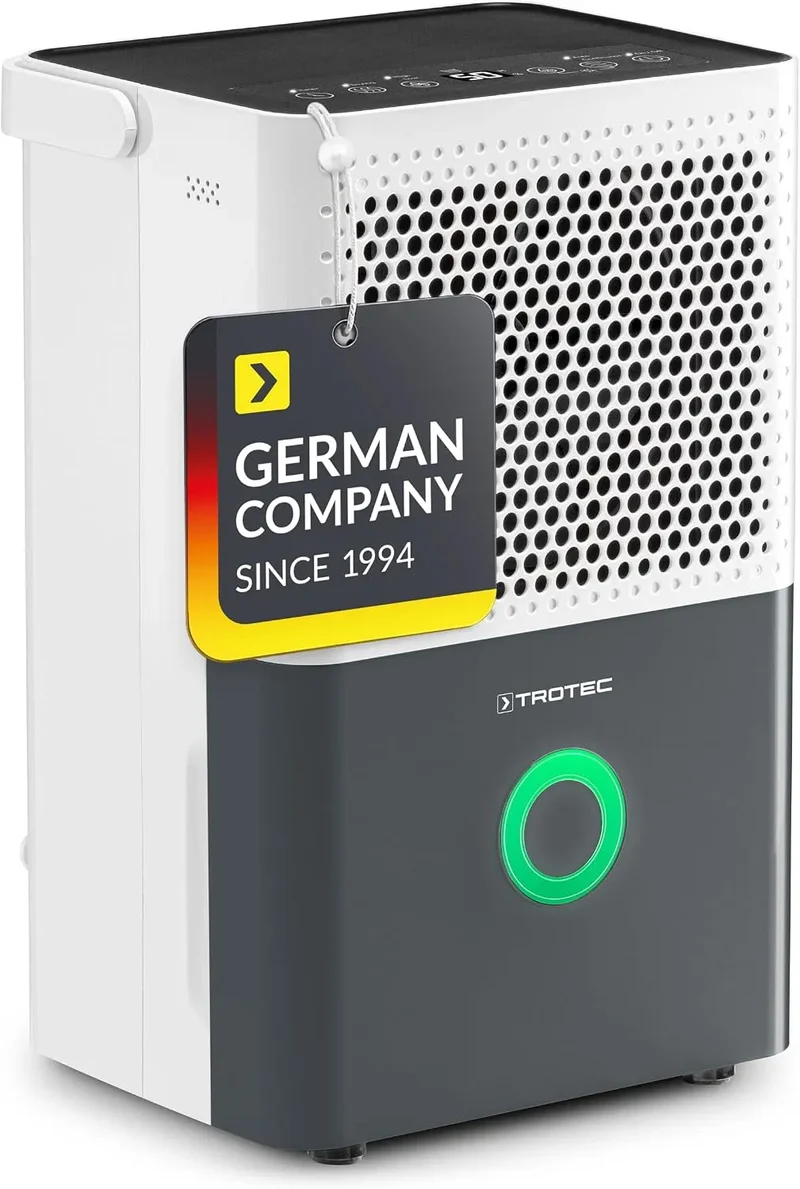 Luftentfeuchter, 14 L, Fläche 15 m2, 37 m3, Tag, TROTEC TTK 33 E Luftentfeuchter Leistung 14 L