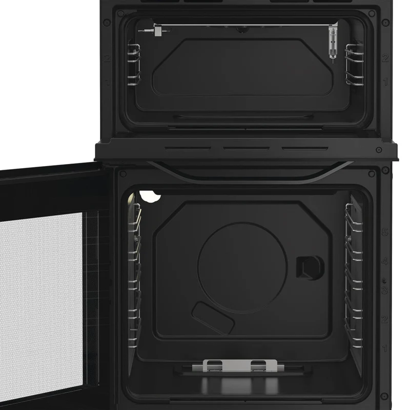 Hotpoint 50CM freistehend Gas Herd - Schwarz | HTG5GCB
