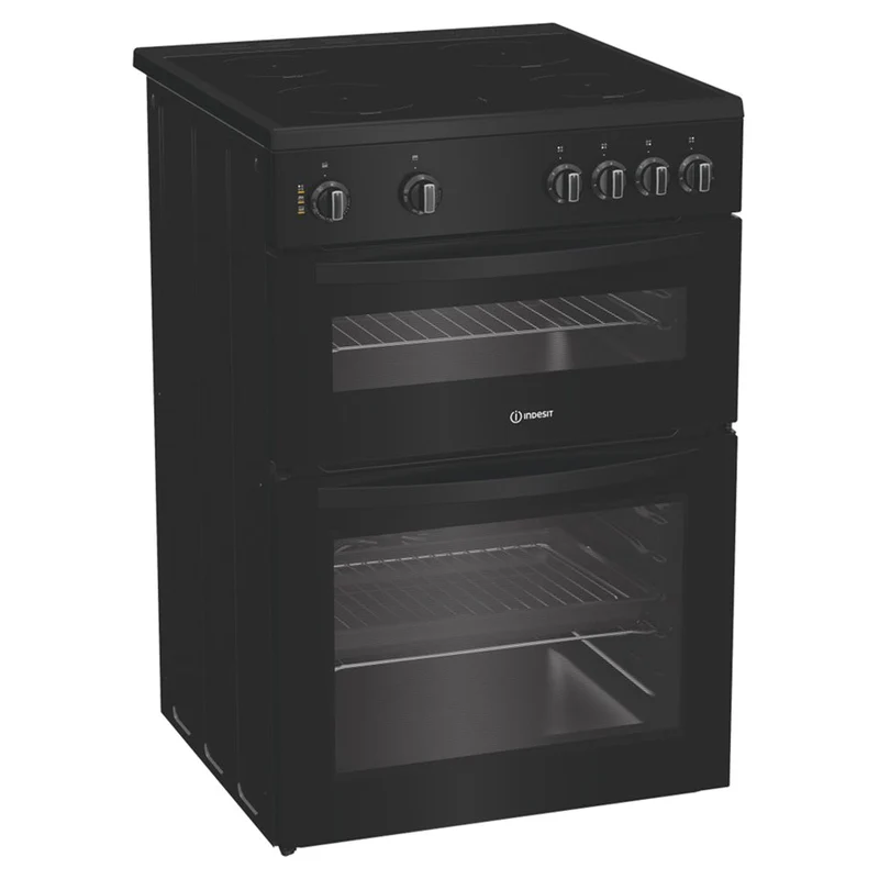 Indesit 60CM freistehend Electric Herd - Schwarz | IDE6VMB