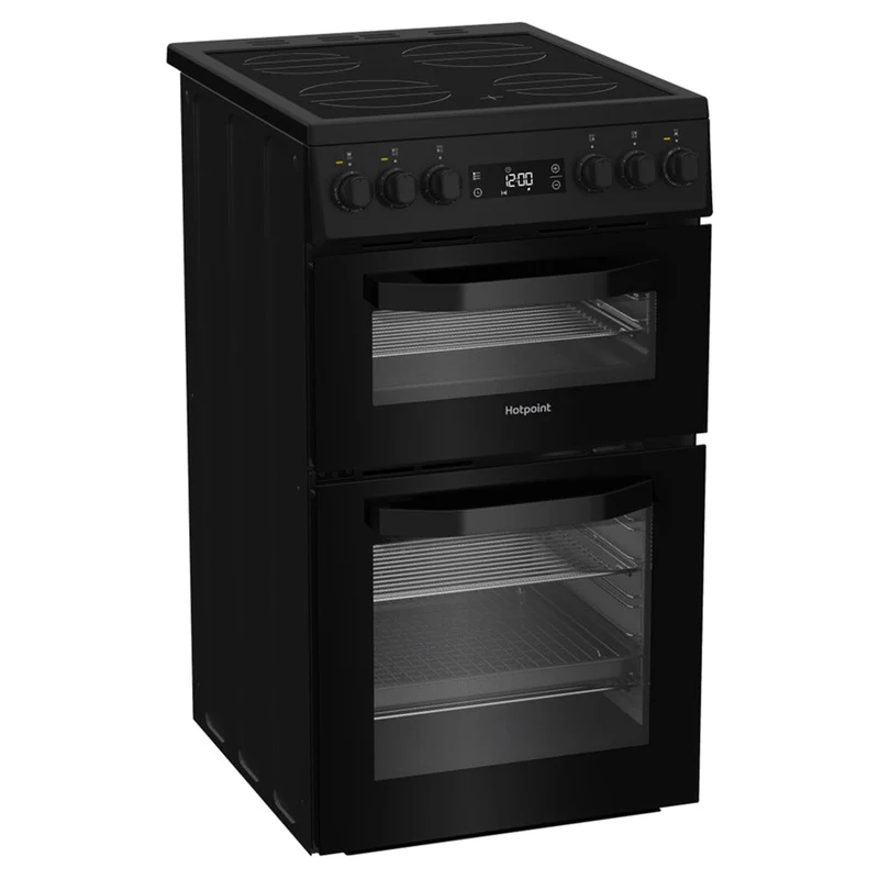 Hotpoint 50CM freistehend Electric Herd - Schwarz | HDE5VDCB