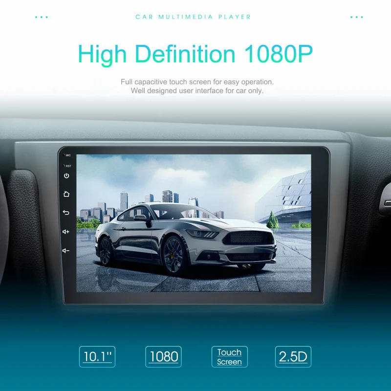 Autoradio Android 10 Zoll GPS Navigation WIFI CarPlay Navi 2G 64G