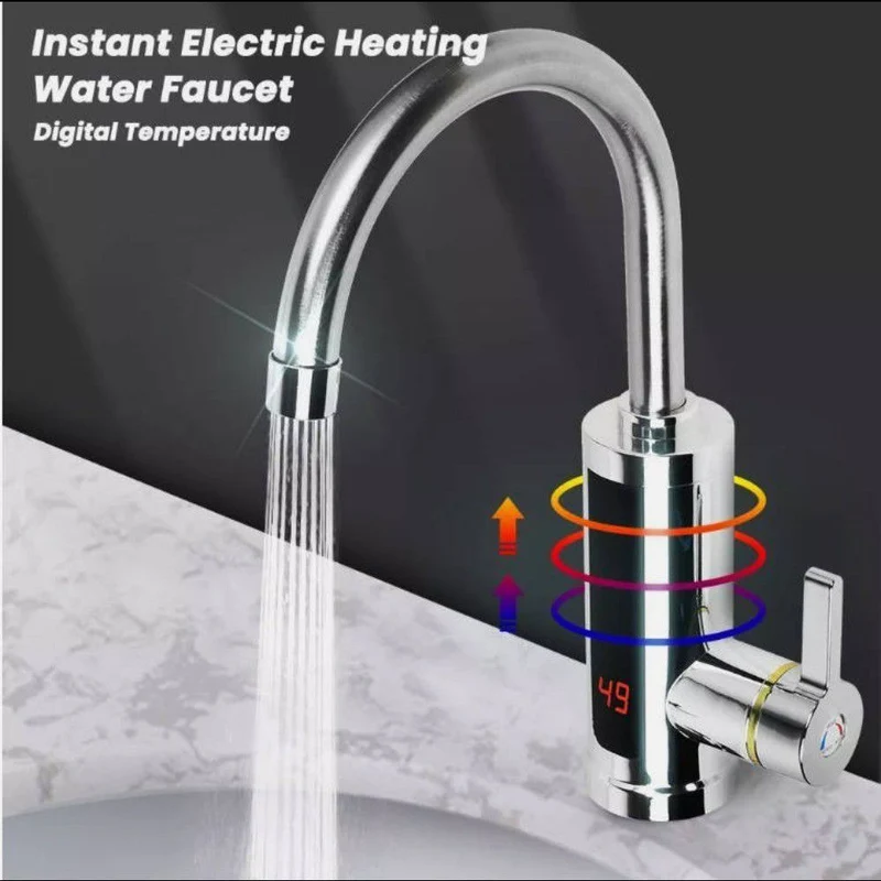 Elektrischer Wasserhahn 3000W Durchlauferhitzer 360° LED Küchengeräte Küche
