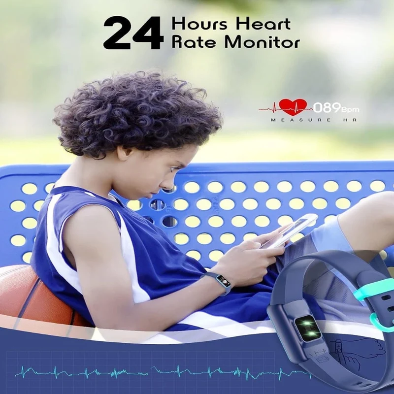 Skanto | Kinder-Smartwatch mit GPS, Aktivitäts-Tracking und Gesundheitsfunktionen – Viona