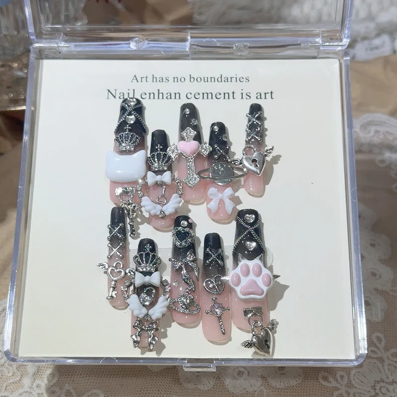 Dekorativer Strass Aufkleber Nagelkunstset