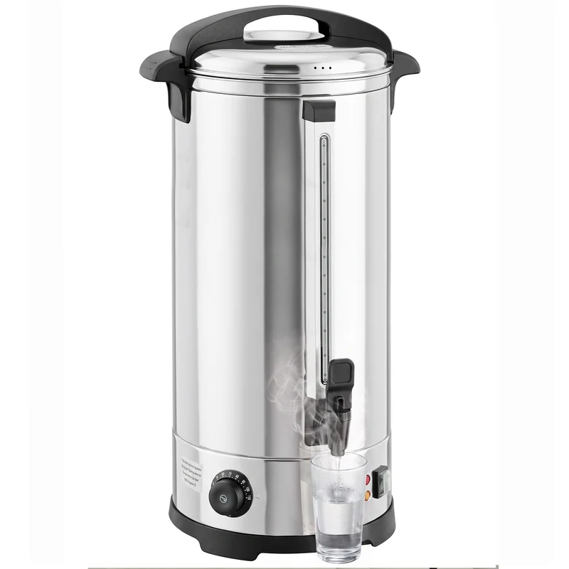 24L 2500W Stainless Steel Hot Water Urn with Thermostat, Keep Warm & Easy Tap