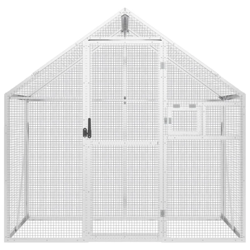 Alu Voliere Vogelkäfig Vogelvoliere Freilaufgehege Vogelhaus 179×100×185cm