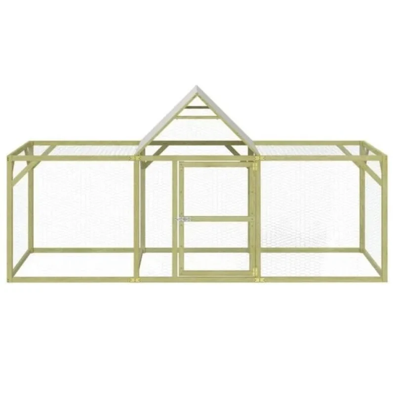 Hühnerkäfig Holz Kiefer Hühnerstall Gehege Outdoor Stall 300×100cm