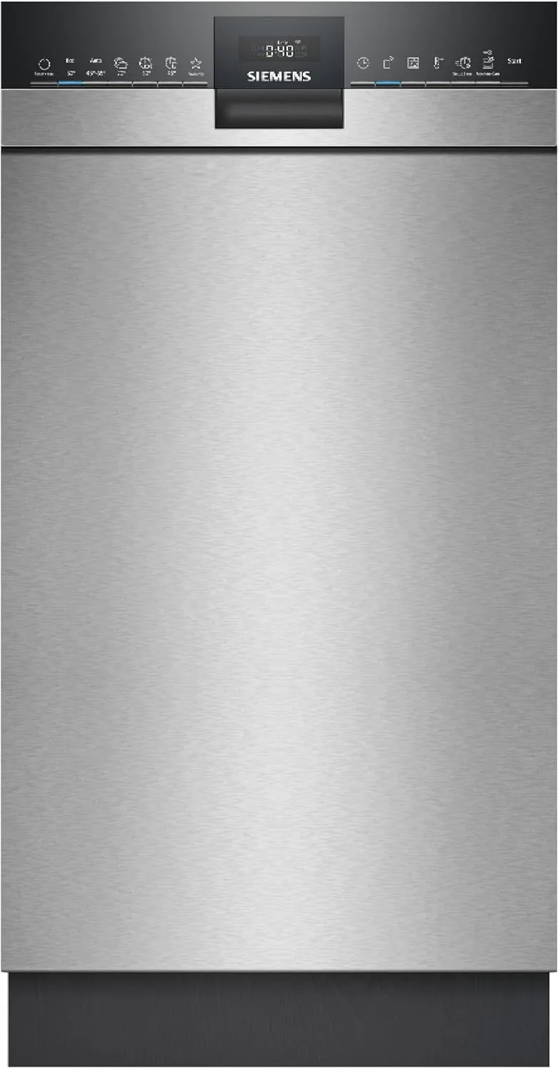 Siemens iQ300 SR43ES25ME Geschirrspüler, 45 cm, varioSpeed Plus, Home Connect, aquaStop, Slim-Format, leise, varioFlex Korbsystem und varioSchublade
