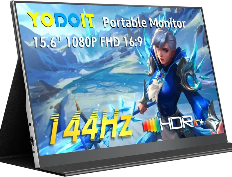 Monitor, 15, 6 Zoll, 1920 × 1080, 144 Hz, tragbar, Full HD, IPS-Panel, USB, PC-Bildschirm, PS 3, Switch und TV, Laptop, xbox