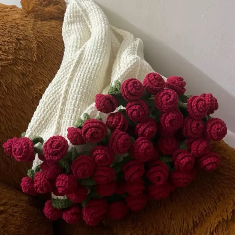 Handgefertigte Blumen-Häkelarbeit