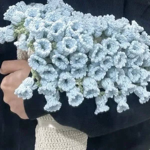 Florale Häkel-Wurfdecke