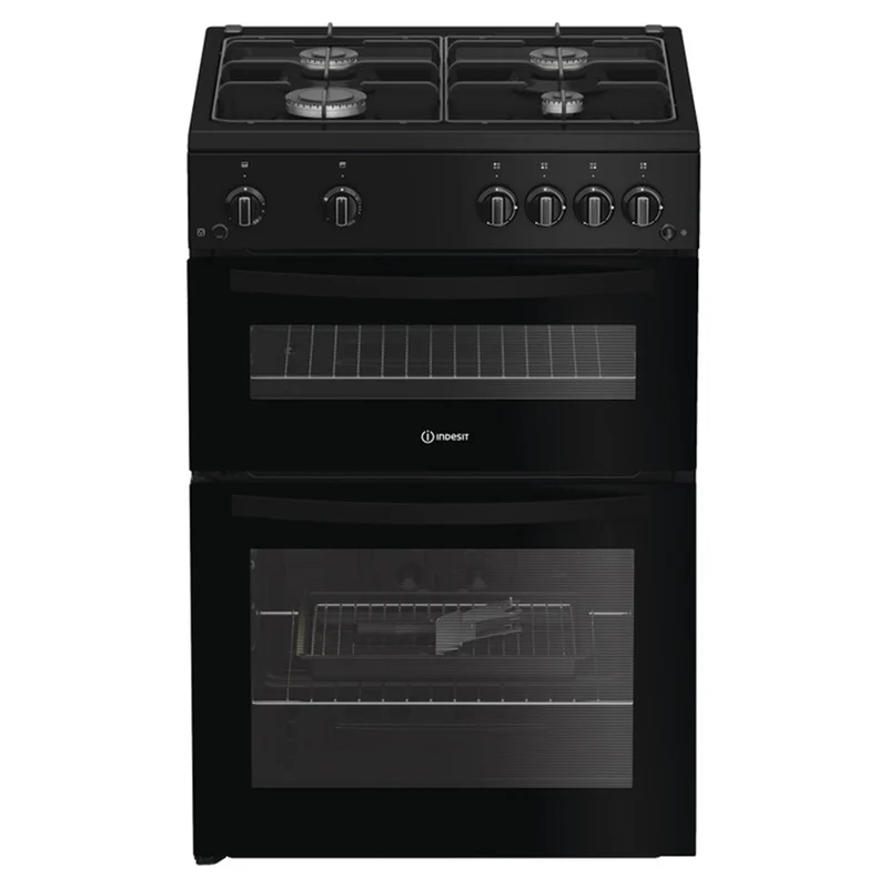 Indesit 60CM freistehend Gas Herd - Schwarz | IDG6GB