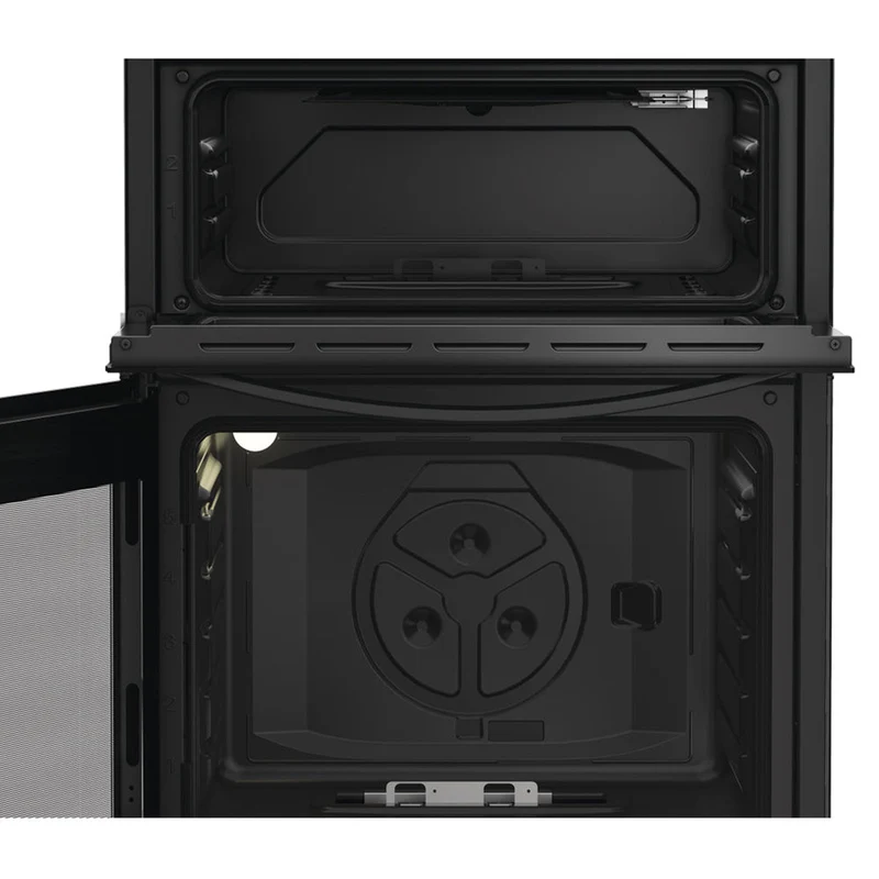 Indesit 60CM freistehend Gas Herd - Schwarz | IDG6GB