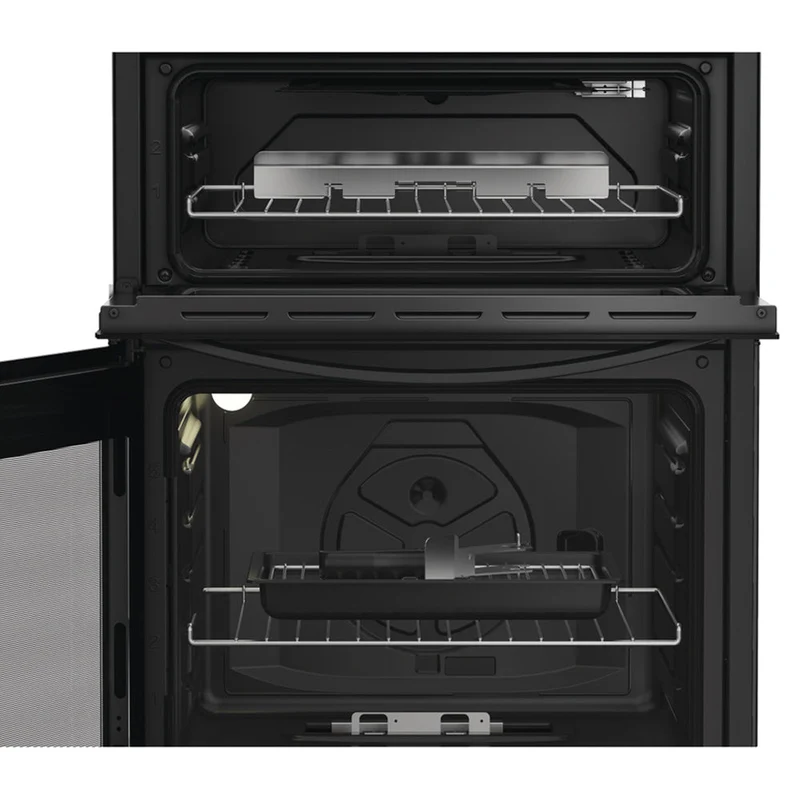 Indesit 60CM freistehend Gas Herd - Schwarz | IDG6GB