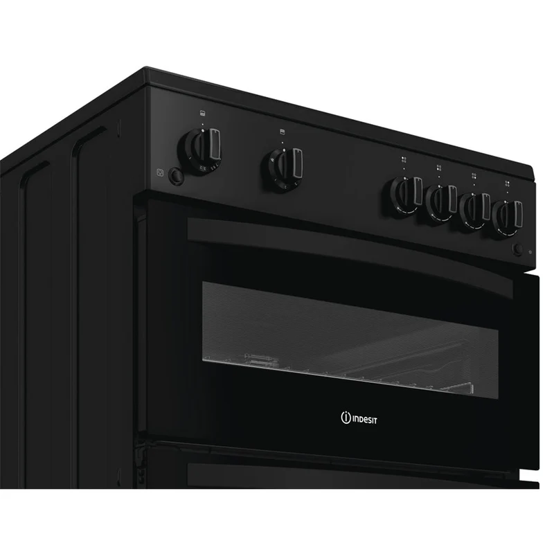 Indesit 60CM freistehend Gas Herd - Schwarz | IDG6GB