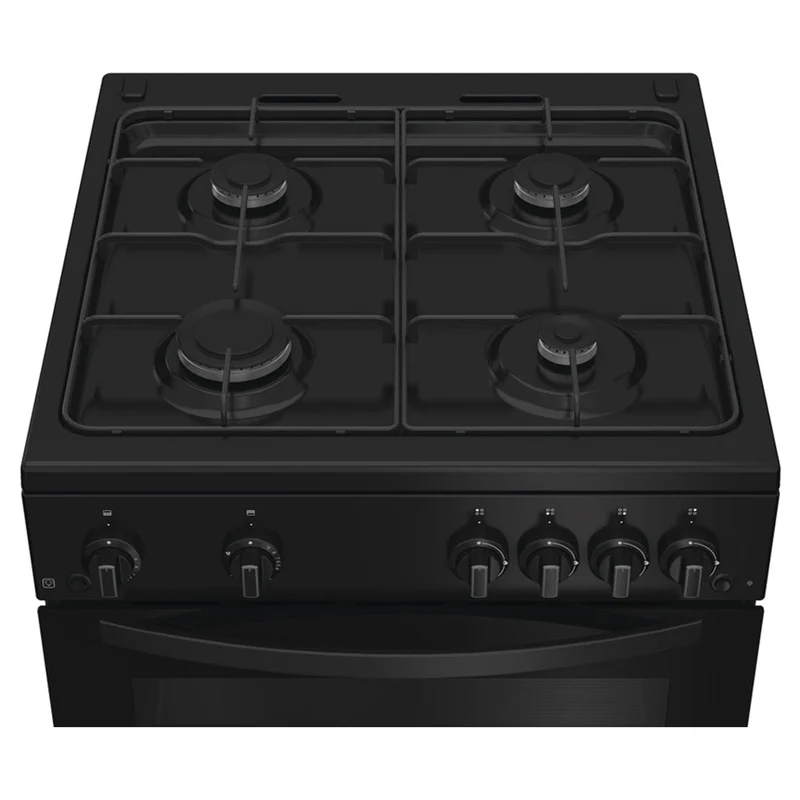 Indesit 60CM freistehend Gas Herd - Schwarz | IDG6GB