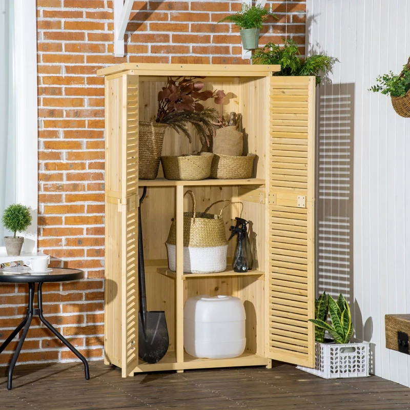 Gartenschrank Geräteschuppen 160cm Geräteschrank Schrank Gartenmöbel