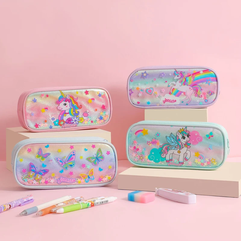 Stylische Einhorn-Theme Federmäppchen