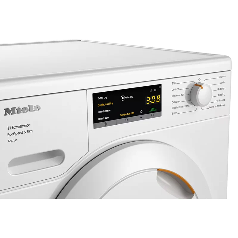 Miele T1 Active 8KG freistehend Heat Pump Wäschetrockner - Lotus Weiß | TEA525