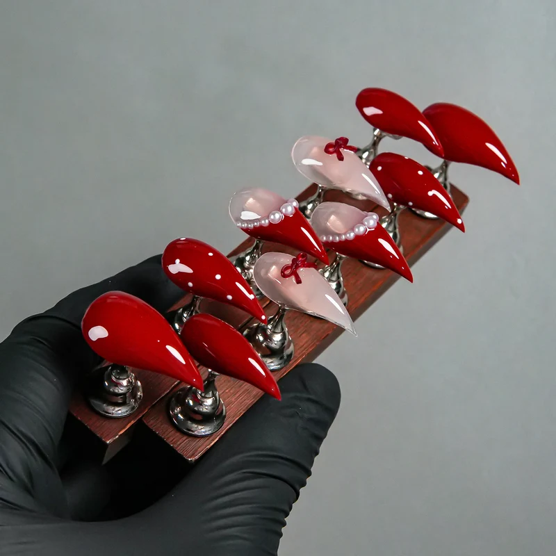 Stiletto Press-On Nagelset mit Verlaufdesign