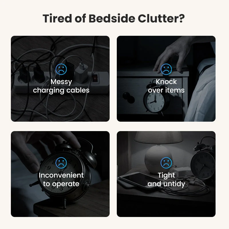 🌞Frühlingserwachen: 50% Rabatt!🔋6-in-1 Kabellose Ladestation 25W – Uhr, Wecker, Bluetooth-Lautsprecher & Nachtlicht | All-in-One für den Nachttisch!