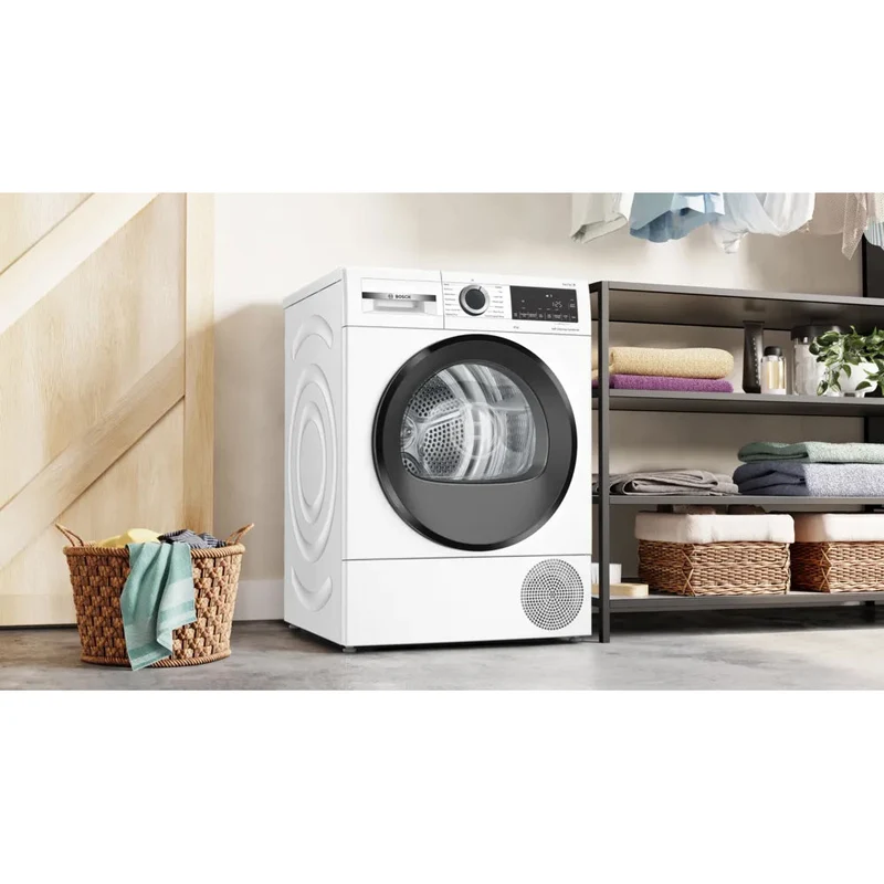 Bosch Series 6 9KG freistehend Heat Pump Wäschetrockner - Weiß | WQG24500GB