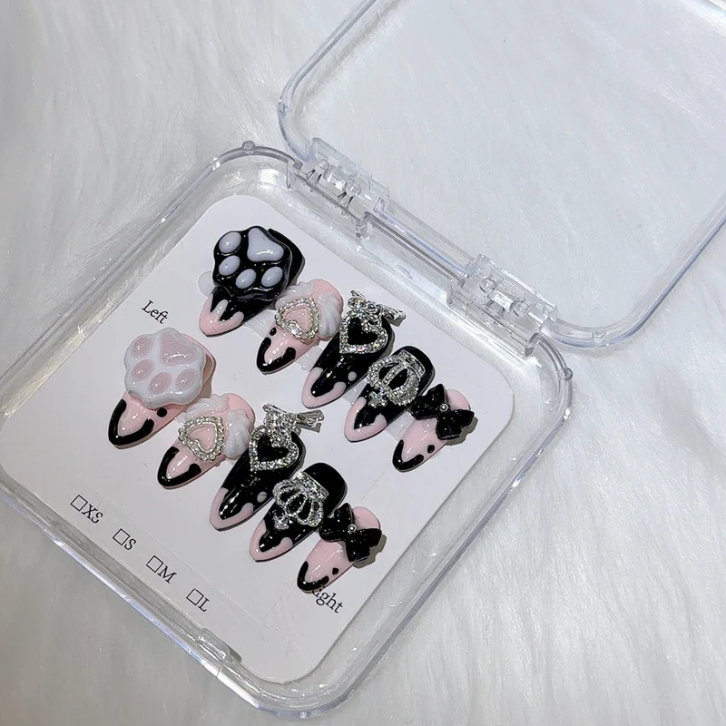 Dekorative Press-On Nagelkunst Spitzen Set