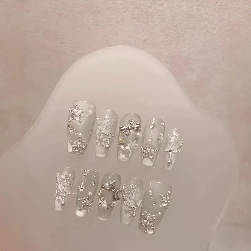 Frosted Dekoratives Design Press-On Nagelset