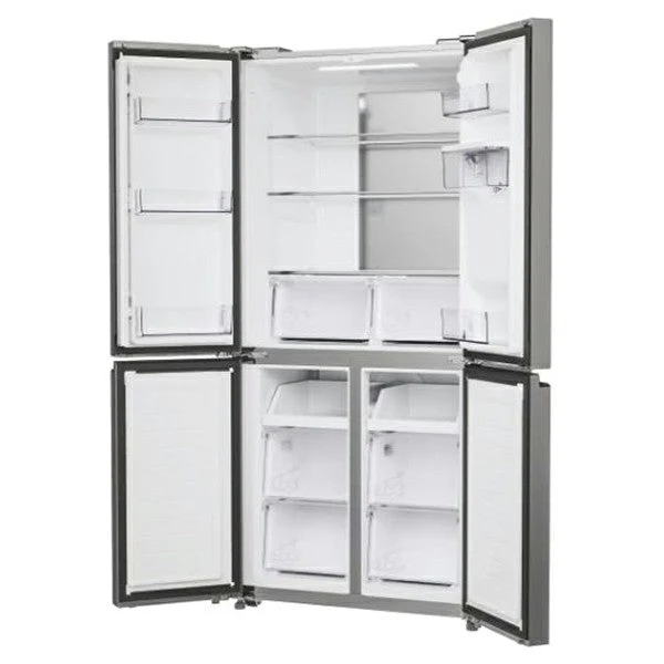 Hoover 463L freistehend American Kühl-Gefrierkombination - Gentle Silber | HHCR3818EWPL