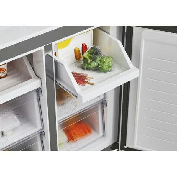 Hoover 463L freistehend American Kühl-Gefrierkombination - Gentle Silber | HHCR3818EWPL