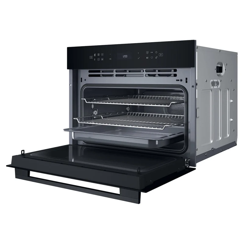 Whirlpool Collection W7 53L Einbau Mikrowelle Backofen mit Grill - Schwarz | WCW7O7HTSBUK
