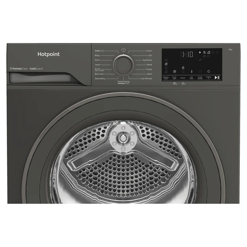 Hotpoint 9KG freistehend Heat Pump Wäschetrockner - Dark Grau | HHDD90GGIRE