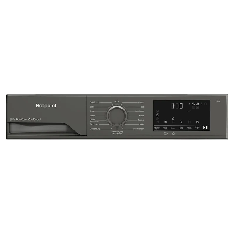 Hotpoint 9KG freistehend Heat Pump Wäschetrockner - Dark Grau | HHDD90GGIRE
