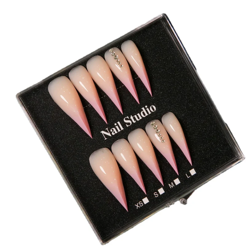 Stiletto Press-On Nagelverstärkungen mit Strassakzenten