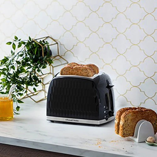 Russell Hobbs Honeycomb 2 Slice Toaster - Schwarz | 26061