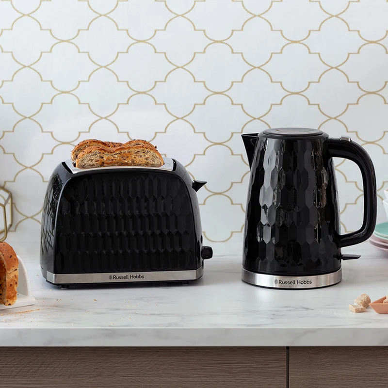 Russell Hobbs Honeycomb 2 Slice Toaster - Schwarz | 26061