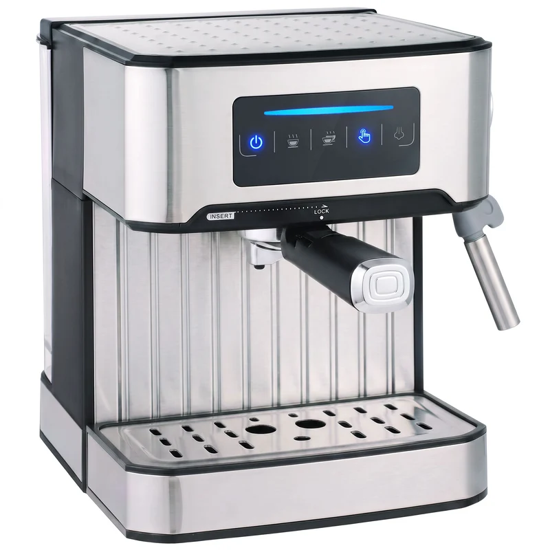 20-Bar Espresso Machine with Milk Frother and 1.6 L Tank, LED Touch