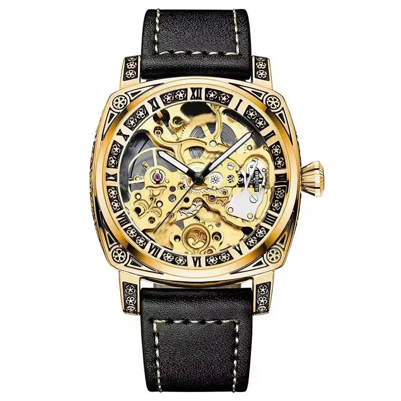 💥Heißer Verkauf 50 % Rabatt⌚Business-Mode-Analoguhr mit rundem Zifferblatt und Lederarmband
