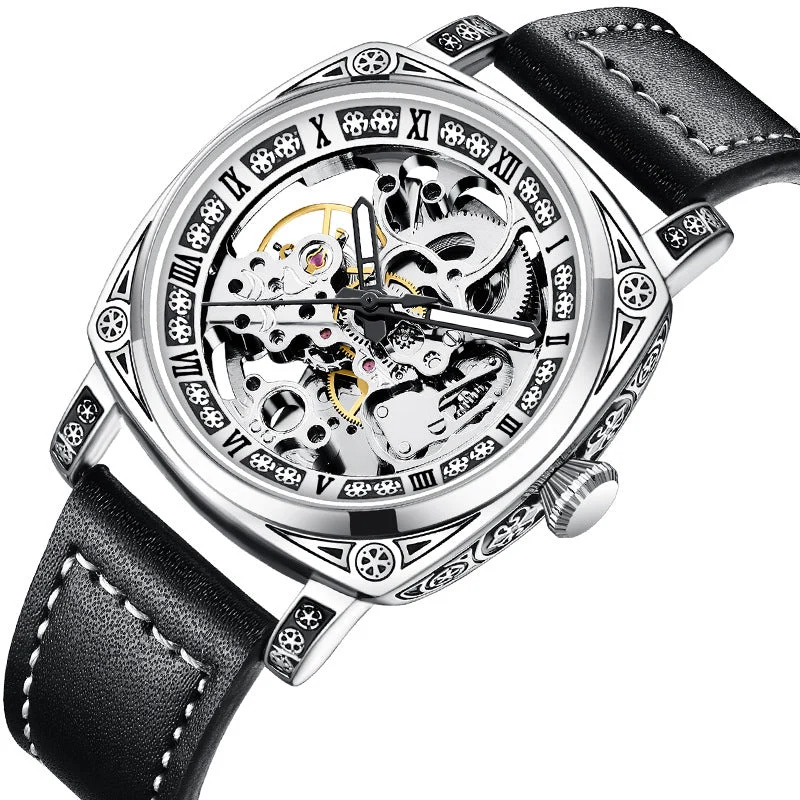 💥Heißer Verkauf 50 % Rabatt⌚Business-Mode-Analoguhr mit rundem Zifferblatt und Lederarmband