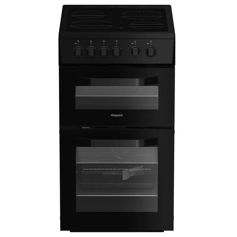 Hotpoint 50CM freistehend Electric Herd - Schwarz | HTE5VCB