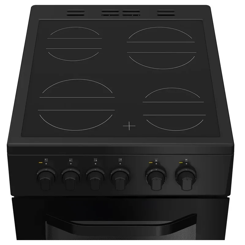 Hotpoint 50CM freistehend Electric Herd - Schwarz | HTE5VCB