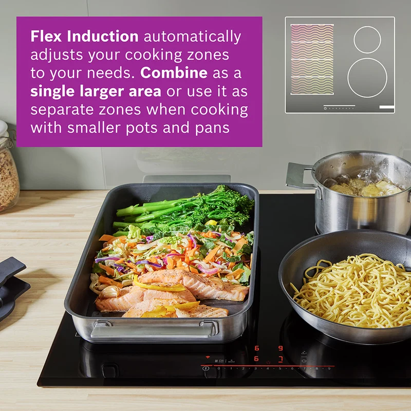 Bosch Series 4 60CM 4 Zone Induction Kochfeld - Schwarz | PIE631BB5E