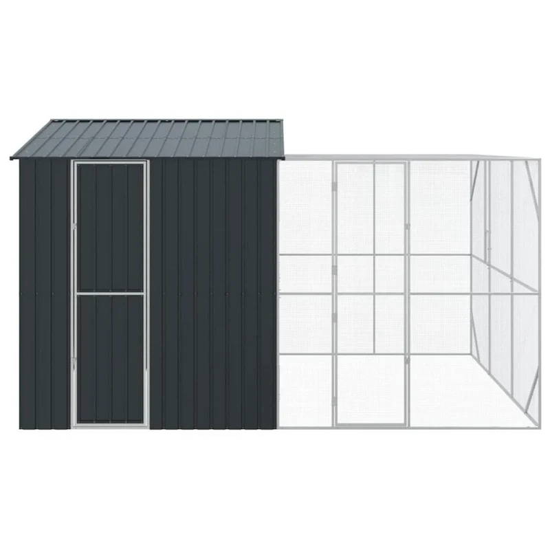 XXL Voliere Vogelkäfig Vogelvoliere Stahl Vogelhaus 425x304x247cm