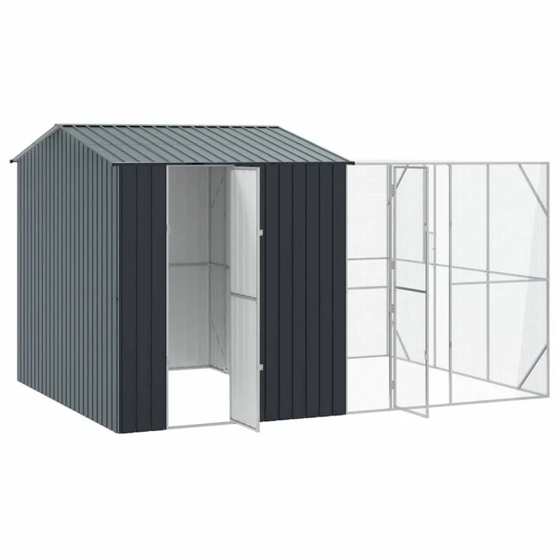 XXL Voliere Vogelkäfig Vogelvoliere Stahl Vogelhaus 425x304x247cm