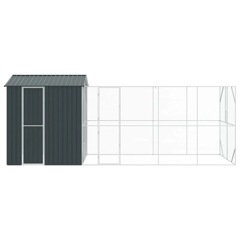 XXL Voliere Vogelkäfig Vogelvoliere Stahl Vogelhaus 621x208x247cm